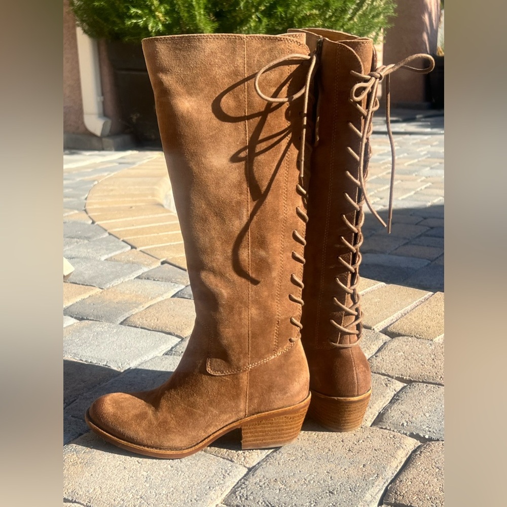 Women’s suede waterproof boots by Sofft.